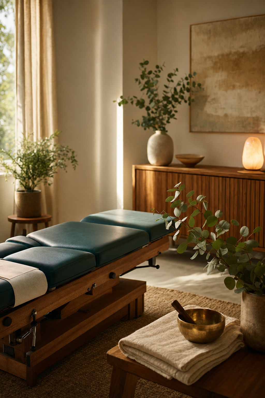 Chiropractic treatment room